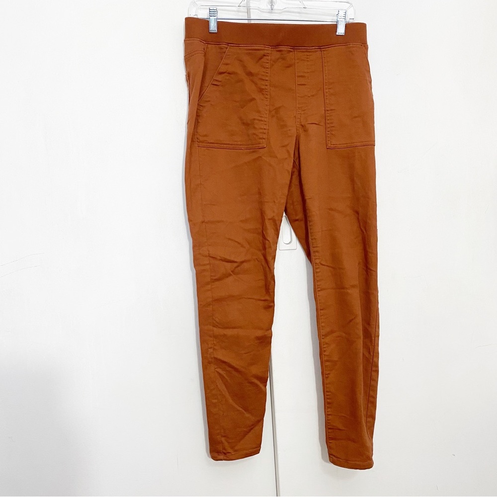 NO BOUNDARIES elastic waist woven skinny leg pants cotton polyester 11/13